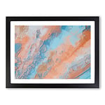 Missing You In Abstract Modern Art Framed Wall Art Print, Ready to Hang Picture for Living Room Bedroom Home Office Décor, Black A2 (64 x 46 cm)