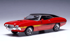 IXO 1/43 DIECAST 1972 FORD GRAN TORINO SPORT IN RED & BLACK CLC565