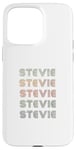 Coque pour iPhone 15 Pro Max T-shirt Love Heart Stevie Style grunge/vintage noir Stevie