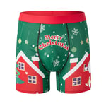 Mens Underwear Boxer Shorts Male Panties Merry Christmas Cosplay Underpants