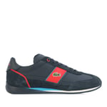 Lacoste Mens Angular Trainers in Navy Leather (archived) - Size UK 7