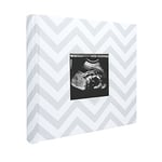 Pearhead Album Photo de Bébé Pearhead, Chevron Gris