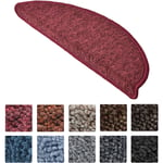 Beautissu - Tapis de marche d'escalier ProStair, en pack de 15 Bordeaux, 55 x 15 x 4 cm