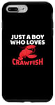 Coque pour iPhone 7 Plus/8 Plus Lobster fruits de mer amusants Just A Boy Who Loves Crawfish