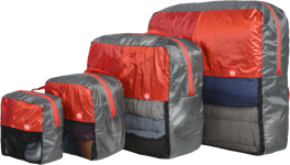 Pajak Ultralight Packing Cubes 4-Pack Red, 4 Pack