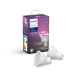 6x Philips Hue White Colour Ambience GU10 Richer Colours Spot Light Bluetooth