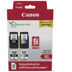 Canon PG-560XL + CL-561XL + Papir / 3712C008 CMYK XL rabattpaket - Original