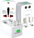 TRENDY TECHZ Universal Plug Adapter - Universal Travel Adapter Extension Multi 