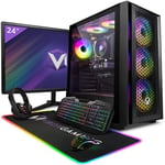 Vibox V-16 PC Gamer - 24" Écran Pack - AMD Ryzen 5 4500 Processeur 4.1GHz - Nvidia RTX 3060 12Go - 16Go RAM - 1To SSD - Windows 11 - WiFi