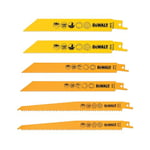 DeWalt DT2444-QZ Reciprocating Blades, One Size, Set of 6 Pieces