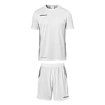 uhlsport Score Kit Homme Maillot&Shorts Set, Blanc/Noir, FR : 2XL (Taille Fabricant : XXL)