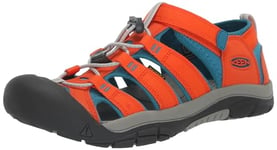 KEEN Unisex Kids Newport H2 Sandal, Safety Orange Fjord Blue, 7 UK Child