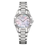 Citizen Women's Analog Quartz Watch with Stainless Steel Strap EW2650-51D