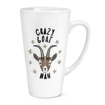 Crazy Goat Man Stars 17oz Large Latte Mug Cup - Funny Animal