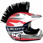 Mohawk pc racing - Till hjälm svart helmet