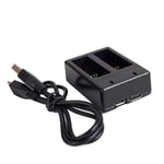 Chargeur De Batterie Pour GoPro Hero5 2 USB Port Accessoire Caméscope Avec Câble 2 Canaux MagiDeal