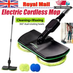 UK Electric Rechargeable Cordless Floor Cleaner Scrubber Sweeper Polisher Mop~