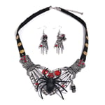 Halloween Smycken Halsband Halloween Dekorationer Spökhänder Halsband Skalle Halsband Örhängen Halsband Örhängen Set