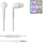 Earphones pour Doogee S96 GT in ear headset stereo blanc