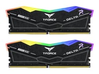 T-Force Delta Rgb - Ddr5 - Sats - 32 Gb: 2 X 16 Gb - Dimm 288-Pin - 3200 Mhz / Pc5-51200 - Cl32 - 1.35 V - Ej Buffrad - On-Die Ecc - Svart