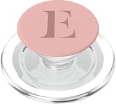 Lettre E Monogramme Nom Initiale E Rose Marron Cadeau pour Elle PopSockets PopGrip pour MagSafe