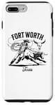 Coque pour iPhone 7 Plus/8 Plus Rodéo de Fort Worth, Texas, Bull Rider, Steer Wrangler Cowboy