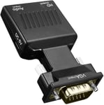 Adaptateur Vga Mâle Vers Hdmi Femelle Convertisseur Avec Câble Audio Video 1080P Pour Ordinateur Portable Moniteur Tv