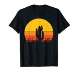 Retro Cactus Shirt Men Women Kids Sunset Cactus T-Shirt