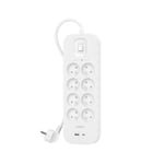 745883855612 Belkin SRB003CA2M surge protector White 8 AC outlet(s) 2 m Belkin