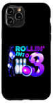 Coque pour iPhone 11 Pro Bowling Birthday Party 3e Rollin into 3 Year Old Bowler Kid