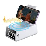 3 in 1 Wireless Bluetooth Speaker with Loud Alarm Clock Cell Phone Stand TF9560