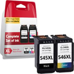 Cartouche 545-546, Cartouche Encre 545 Et 546 Xl Remplacement Pour Encre Canon 545 546, Pour Imprimante Pixma Ts3150 Ts3100 Ts3300 Tr4500 Ts3450 Mg2500 Ts3350 Mg2550S Mx495, Noire [DYJ070032]