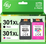 301Xl Cartouches D'Encre Remplacement Pour Hp Cartouche 301 Xl Noir Et Couleur Pour Hp 301Xl Encre Pour Deskjet 1000 1050 2050 2510 Envy 4500 4502 5530 Officejet 2620 4630 4632