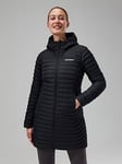 Berghaus Nula Long Jacket - Black , Black, Size 16, Women