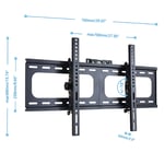 Full Motion TV Wall Mount Bracket 24 32 55 65 75 80 85 Inch LED LCD Tilt Swivel