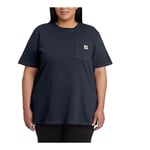 Carhartt - T-Shirt Workw Pocket s/s Bleu Marine t.xs - 103067NAVY-XS