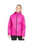 Peter Storm WoMens Cyclone Lightweight Waterproof Jacket with Fitted Hood, Hiking Raincoat - Pink - Size 18 UK