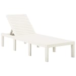 Prolenta Premium - Chaise Longue Plastique Blanc