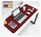 Tapis de bureau double face, multifonctionnel, à coudre en cuir synthétique souple, tapis de souris pour bureau et maison