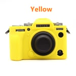 XT5 Caoutchouc Silicone Cas Corps Couverture Protecteur Cadre Peau pour Fuji X-T5 Caméra - Type YELLOW #A