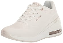 Skechers Women's Million AIR Sneaker, White, 6 UK