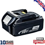 For Makita BL1830 18V 18Volt LXT Li‑Ion Cordless Battery 18V BL1850 BL1860 3.0Ah