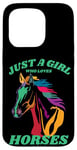 iPhone 15 Pro Just a Girl who Loves Horses for Horse Loving women girls Case