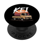 Japonais Kei Truck Driver Automobile Mini Camion PopSockets PopGrip Adhésif