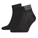 Calvin Klein Strumpor 2P Badge Quarter Men Sock Svart One Size Herr