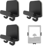 Support Mural Tablette Support Telephone Mural, Support Mural Pour Ordinateur Autocollant Support Tablette Mural Pour Ordinateurs Portables, Tablettes, Téléphones Portables, E-Readers, Noir