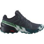 Salomon Salomon Men's Speedcross 6 Carbon / Tahitian Tide / White 46 2/3, Carbon / Tahitian Tide / White