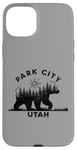 Coque pour iPhone 15 Plus Park City Utah Vacation Ours Forêt Soleil