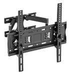 Muchen Support TV Mural Pivotant Support TV Inclinable pour Écran TV Plat & incurvé de 26-55 Pouces jusqu'à 30kg Max.VESA 400x400mm Support TV