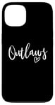 Coque pour iPhone 13 Outlaws High School Mascotte Sports Team Femmes Outlaws